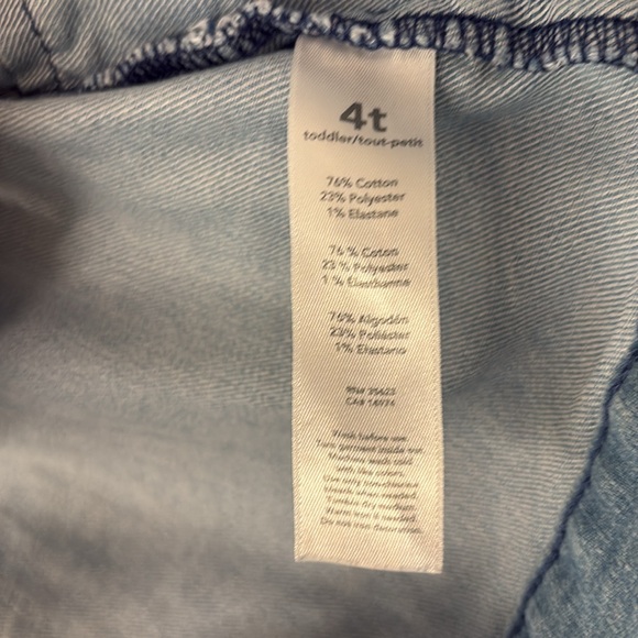 Carter’s asymmetrical Jean Jacket, size 4T - Picture 6 of 7